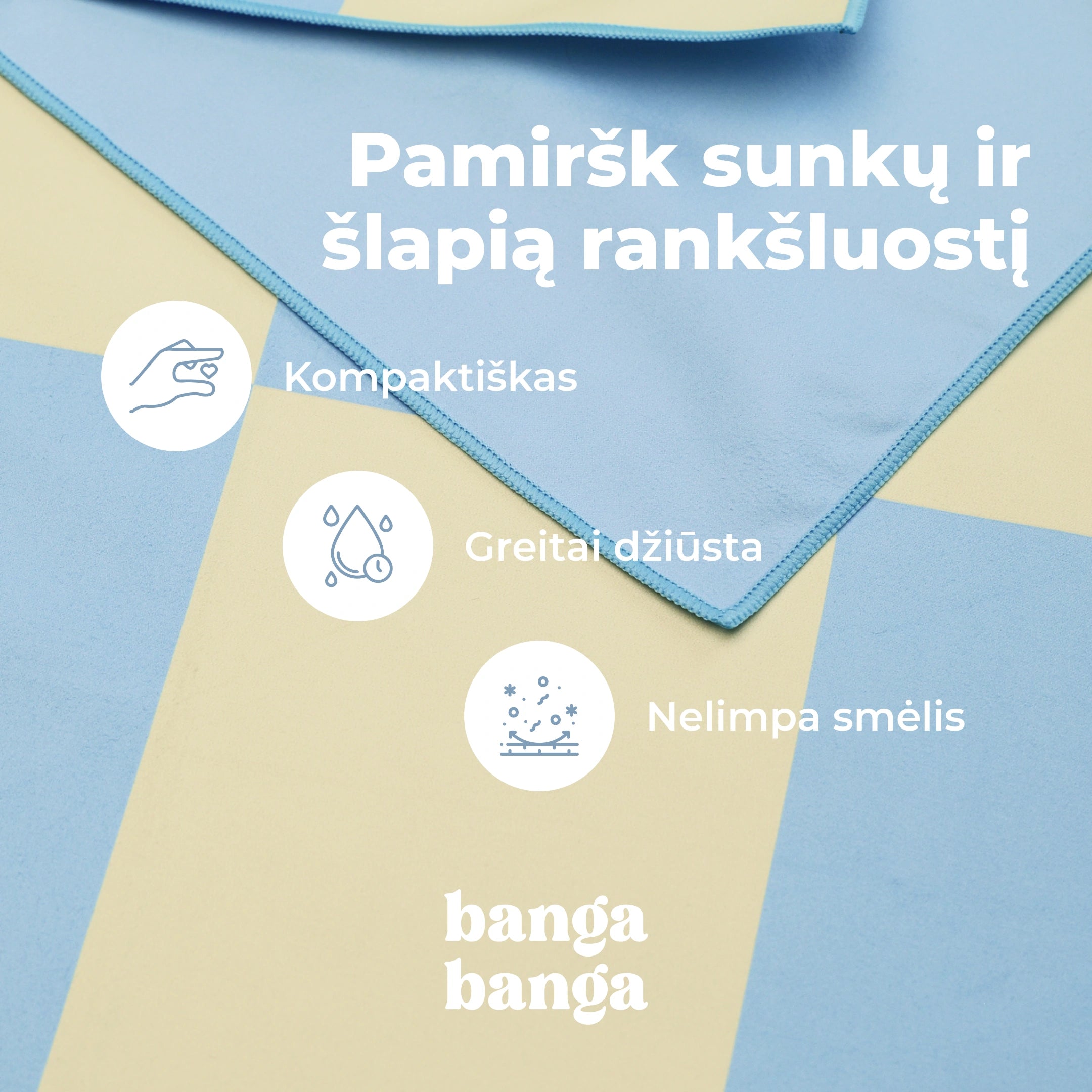 Paplūdimio rankšluostis - Azure