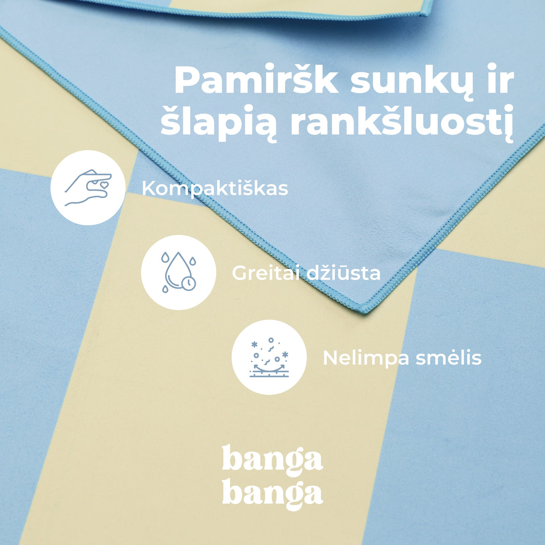 Paplūdimio rankšluostis - Azure