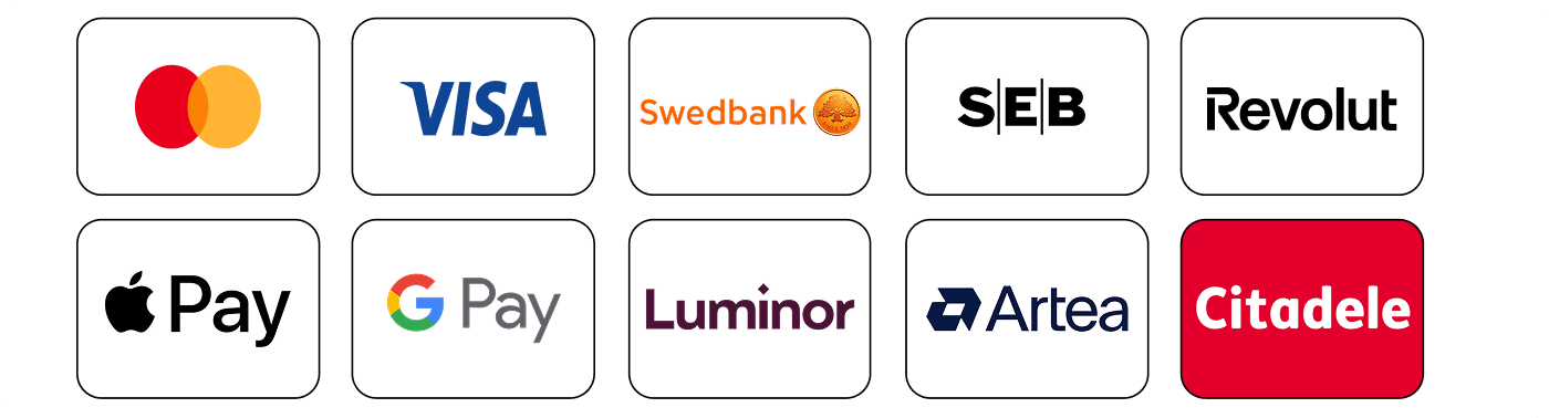 Bankai kuriais galima atsiskaityti